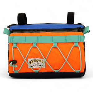 Torba na kierownicę STICAL - front pomarańczowy, X-Pac, Cordura, widok z przodu